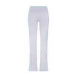 Kendall  's new spring/summer color cotton ultra-comfortable versatile casual cuffed flared pants