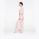-style Valentine's Day limited edition heart-pattern modal comfortable and breathable loungewear, short long-sleeve pajamas