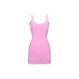 -style new summer camisole dress, sexy tight-fitting bodycon lace mini dress