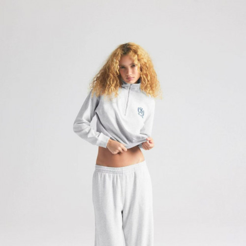 retro American-style pullover sweatshirt and straight-leg pants LIGHTWEIGHT FLEECE