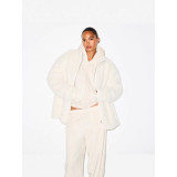 25 Fall/Winter New Women's Lamb Wool Coat, Warm and Thick, Fashionable High Collar, Faux Wool Large Curly Coat