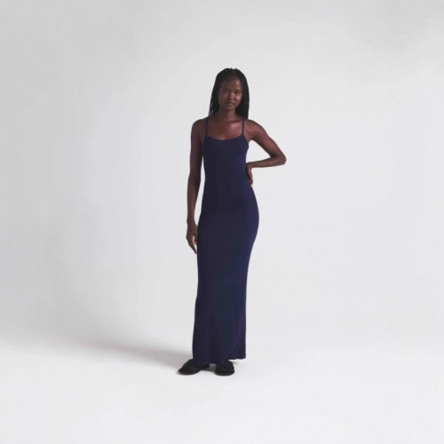 New  COTTON RIB LONG CAMI DRESS ribbed cami dress for hot girls