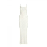 same style sexy ribbed camisole dress for women, backless, slimming, bodycon long dress