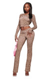 Slim-fit hooded zip-up short jacket and pants set with letter print and contrast stitching