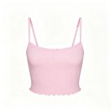-style European and American sexy LOGO POINTELLE Valentine's Day floral hollow-out cotton set