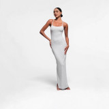 New  COTTON RIB LONG CAMI DRESS ribbed cami dress for hot girls