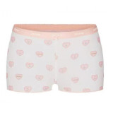 Valentine's Day limited edition heart logo hollow-out cotton short-sleeve shorts set dress suspender pants