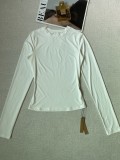Now available:   and  same style high-elastic long-sleeve T-shirt for women