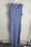 Kylie  style Ski*m*s sleeveless tank dress French bodycon slip dress long dress