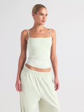 COTTON JERSEY CAMI camisole casual stretch cotton inner layer top