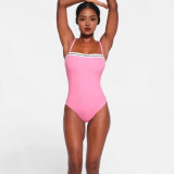 -style 24-piece simple logo letter camisole bodysuit tennis stretch camisole shapewear