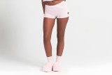 American  New Valentine's Day Limited Edition Heart-Shaped Hollow Short-Sleeve T-Shirt, Shorts, Straight Pants Casual Versatile Set