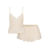 Valentine's Day ROMANCE LACE CAMI SHORT SET Silk Lace Cami Home Wear Set