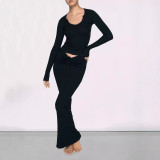 -style European and American pleated design women's high-waisted slimming mid-length pencil irt