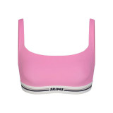 -style casual sporty letter logo bra, camisole, mini irt, tennis irt set