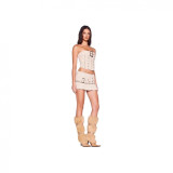 New style sexy retro simple workwear metal buckle strapless MASON belt tight-fitting outfit