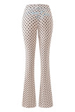 Slim-fit hooded zip-up short jacket and pants set with letter print and contrast stitching