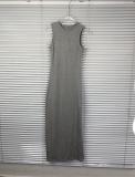 Kylie  style Ski*m*s sleeveless tank dress French bodycon slip dress long dress