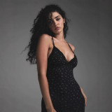 FITS EVERYBODY LACE TRIANGLE ONESIE lace suspender jumpsuit shorts