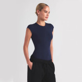 New  COTTON JERSEY TAYSUIT sleeveless vest with large round neck, one-piece outfit,  style