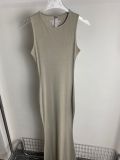 Kylie  style Ski*m*s sleeveless tank dress French bodycon slip dress long dress