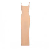 same style sexy ribbed camisole dress for women, backless, slimming, bodycon long dress
