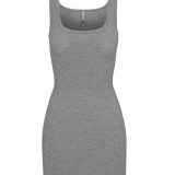 *s*k*  bodycon pink ribbed slip dress sleeveless U-neck tank dress mint green