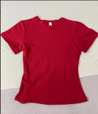 High-quality im*s  new color COTTON JERSEY sweetheart lover high-elastic slim-fit base shirt T-shirt