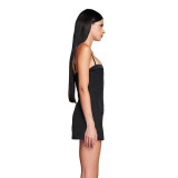 Sexy hot girl corset dress with fishbone hooks, tight-fitting waist, slit, and high-end Australian style