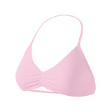 dyfne women's sports bra, matte nylon, halter neck, beautiful back, small bra, high-intensity shockproof, push-up yoga bra