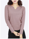 Autumn and winter women's long-sleeve sports yoga top with chest pads, breathable, moisture-wicking, slimming, suitable for running and fitness