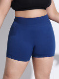 New large-size seamless sports peach butt shorts for women, slimming butt-lifting yoga pants for running and fitness