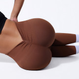 European and American style high-waisted seamless yoga pants for women, slim-fit, quick-dry sports leggings, butt-lifting, long ribbed fitness pants