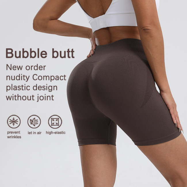 Cross-border tight-fitting breathable quick-dry cycling shorts for women, suitable for outdoor wear, fitness, running, and yoga, with a peach-like feel