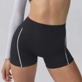 New European and American cross-border nude-feel yoga wear for women, sports bra and underwear set, tight-fitting outdoor fitness shorts for spring and summer