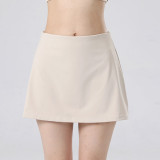 Cross-border outdoor sports tennis skirt set for women, high-waisted, breathable, quick-drying badminton skirt, casual fitness sports set