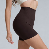 Cross-border tight-fitting peach butt yoga pants for outdoor running and fitness, quick-dry high-waisted butt-lifting sports shorts for women