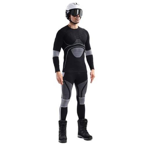 Men's Ski Quick-Dry Clothing Set, Extreme Cold Compression Base Layer, Men's Sports Thermal Functional Underwear for Autumn and Winter