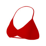 dyfne women's sports bra, matte nylon, halter neck, beautiful back, small bra, high-intensity shockproof, push-up yoga bra