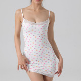 Cross-border spring-summer tight-fitting floral lace inner tank top with adjustable shoulder straps, yoga lace camisole shapewear bodysuit