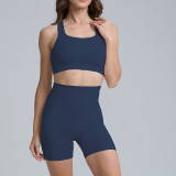 Cross-border spring and summer yoga wear, short-sleeved fitness sports top, outerwear, outdoor running quick-dry shirt for women