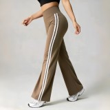 High-waisted yoga pants, new American-style hot girl running sports peach butt-lifting fitness pants, naked-feel stretchy flared pants