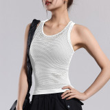 Mesh breathable faux two-piece sports yoga vest for women, quick-dry yoga bra, running fitness sports top
