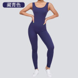 New cross-border product: High-elastic gym tight-fitting sports running one-piece fitness suit, quick-dry, tummy-control one-piece yoga outfit for women