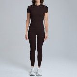 Cross-border tight-fitting peach butt yoga pants for outdoor running and fitness, quick-dry high-waisted butt-lifting sports shorts for women