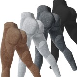 TIK TOK Best-Selling Combo Pack Seamless Yoga Pants for Women, Sand Washed Quick-Dry Butt-Lifting Tight-Fitting Letter Print Sports Fitness Pants