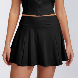 Cross-border Bare-feel Quick-dry Sports Skirt Outdoor Running Pocket Skirt Anti-exposure Breathable Butt-lifting Yoga Skirt