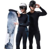 Autumn and winter polypropylene ski clothing underwear set for men and women, suitable for outdoor mountaineering, breathable, sweat-wicking, compression, thermal, and quick-drying