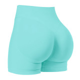 dfyne women's sports shorts TK popular three-section waist yoga shorts peach butt running fitness shorts