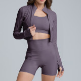 Cross-border tight-fitting peach butt yoga pants for outdoor running and fitness, quick-dry high-waisted butt-lifting sports shorts for women
